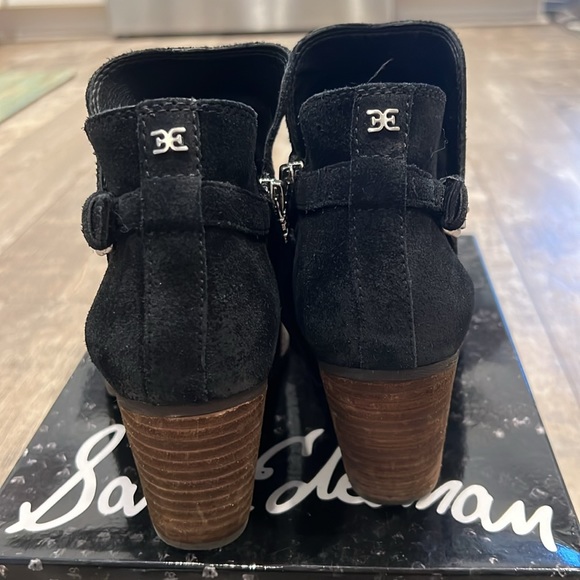 Sam Edelman Marie Black Suede Booties 7.5M - Picture 3 of 7